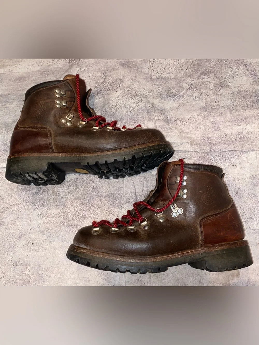 Vintage Dexter 70s 80s Mountaineering Alpine Leather Boots Hiking Trail 8.5 USA